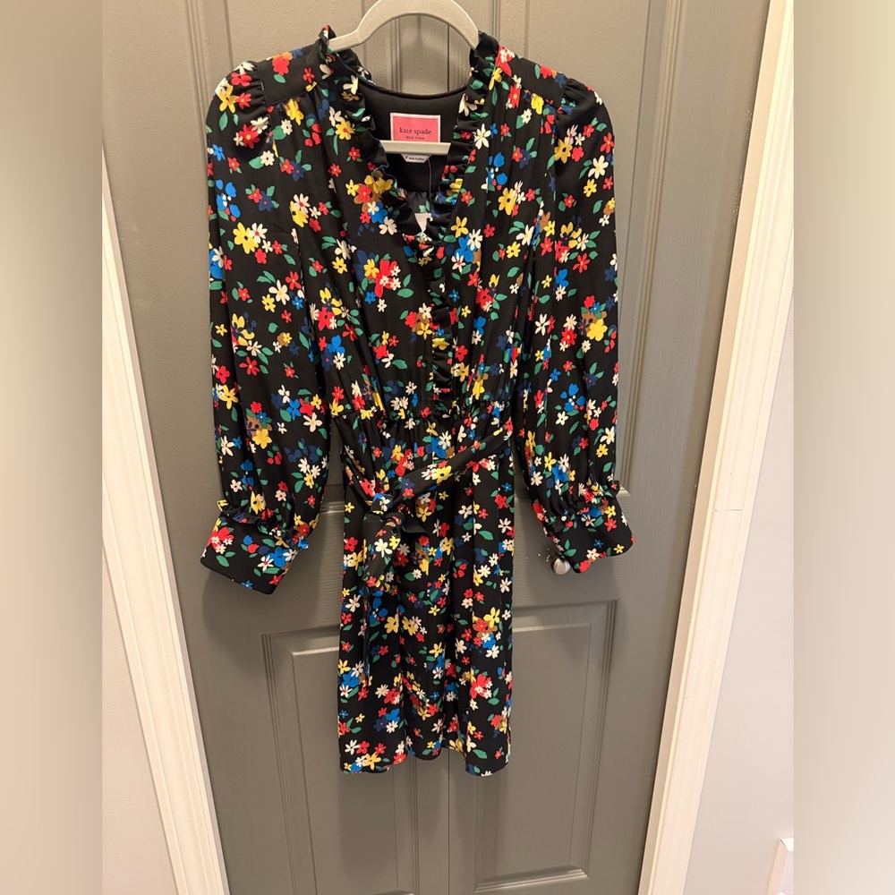 kate spade Black Floral' Dress